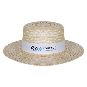 Chapeau canotier avec bandeau (+sérigraphie TH51)