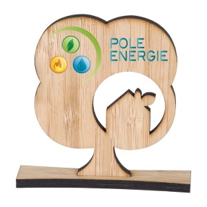 Trophee+socle bambou 10x15 cm (+Quadri numérique QV11)
