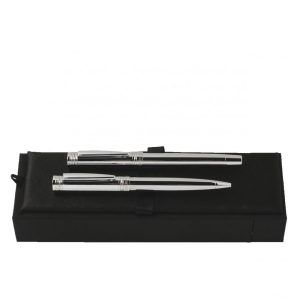 Parure Zoom Classic Argent (stylo bille & stylo roller)