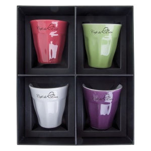 Set 4 tasses expresso 8cl (+Tampographie TA11)