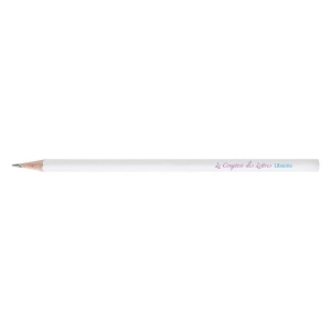 Crayon de papier vernis blanc (+Tampographie TA51)