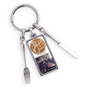 Porte-clés zamac restaurant
