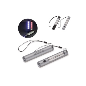 Lampe torche alu 5 + 8 LED avec aimant