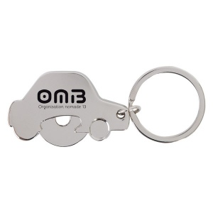 Porte-cles jeton voiture (+Tampographie TA31)
