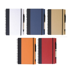 Carnet spirale a5 avec stylo (+Tampographie TA31)