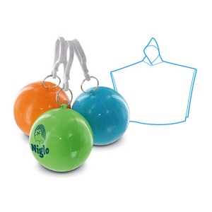 PONCHO PE EN BOULE PLASTIQUE