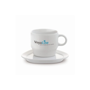 Tasse et soucoupe triangulaire Satellite 180ml