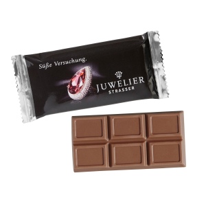 Tablette de chocolat MAXI, flowpack conventionnel