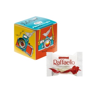Mini-cube publicitaire avec un Raffaello