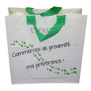 Sac de shopping publicitaire en PP avec poche intérieure