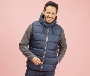 Bodywarmer doudoune homme avec capuche
