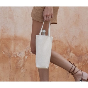 Sac à bouteille en coton issu du commerce équitable