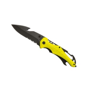 Couteau de sécurité 'Emergency', jaune fluo