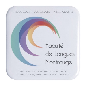 Badge carre 3,6 x 3,6 cm (+Copie laser CL11)