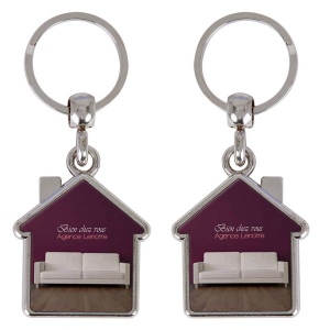 Porte-cles maison 2 faces (+Copie laser CL21)