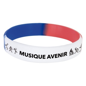 Bracelet silicone tri. adulte (+Sérigraphie PS51)