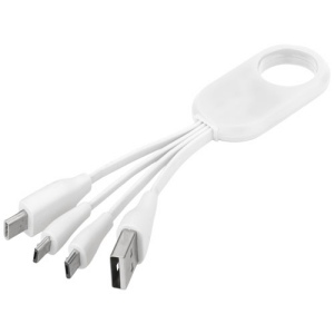 Cble USB multi-ports 4 en 1 personnalisable