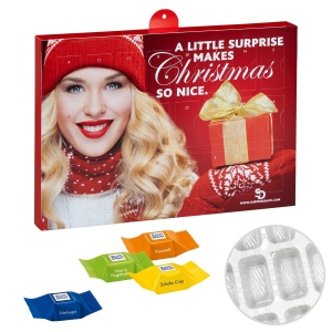 Calendrier de l'avent Premium cadeau avec des cubes au chocolat Ritter Sport