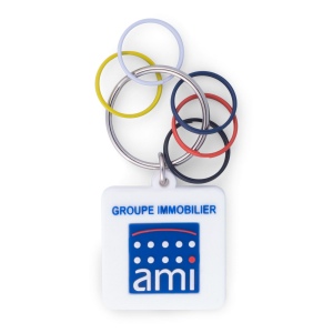 Porte-clés pvc immobilier