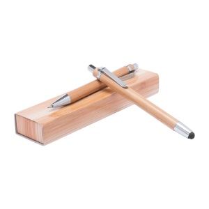 Seshania Seshania set stylo à bille stylet et porte-mine en bambou