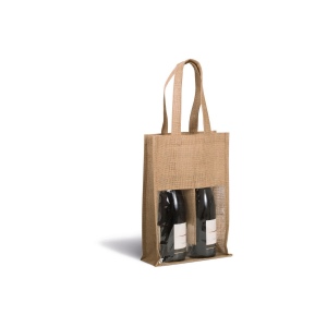 Sac porte-bouteilles en jute
