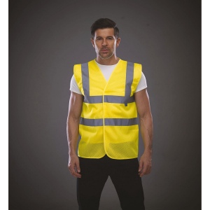 Gilet haute visibilité à maille ajourée recyclée