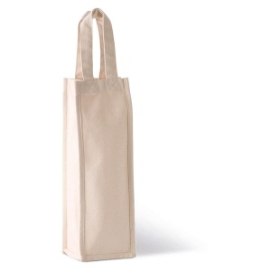 Sac porte-bouteille en coton canvas