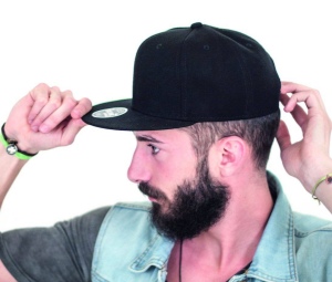Casquette snap visière plate