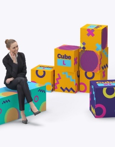 Cube En mousse 40x40x40cm