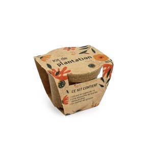 Kit plantation pot paille de riz standard