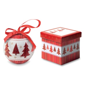SNOWY - Boule de Noël et boîte.