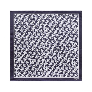 Foulard soie Hirondelle Marine