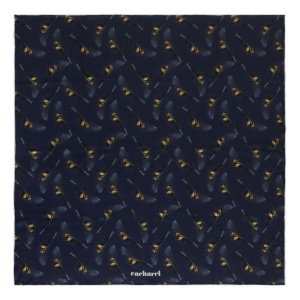 Foulard soie Victoire Marine