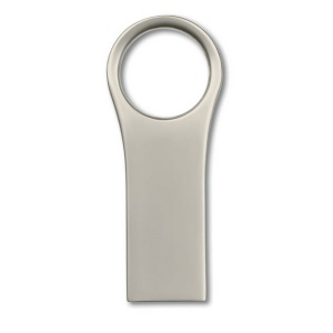 Aluflash round usb Mini clé USB 2.0  en aluminium avec détail circulaire - 8 go (import)