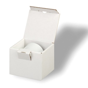 Boîte en carton blanc