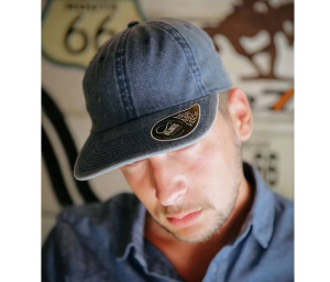 Casquette 6 pans mid visor délavée