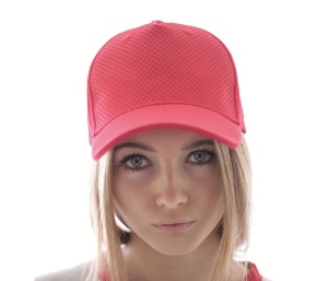 Casquette 5 pans effet nid d'abeille