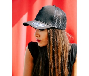 Casquette 5 pans style trucker en jersey