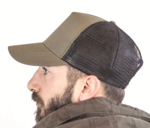 Casquette 5 pans style trucker en coton