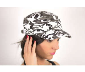 Casquette militaire délavée