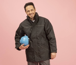 Parka avec passepoil réfléchissant
