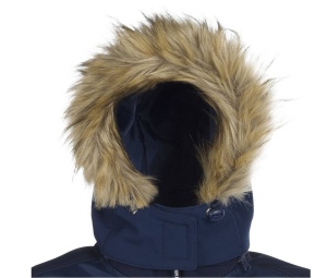 Capuche softshell fourrure