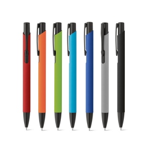 POPPINS. Stylo en aluminium avec finition en caoutchouc
