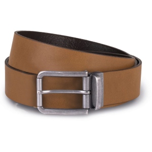 Ceinture en cuir à bord franc - 35 mm
