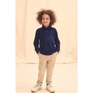 Polo enfant 65/35 manches longues