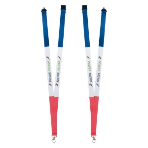 Cordon tour de cou tricolore (+Quadri sublimation recto/verso QS12)