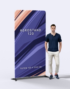 Stand Noir HD 85 x 200 cm