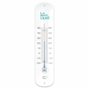 Thermometre metal laque 30cm