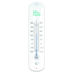 THERMOMETRE METAL LAQUE 30CM