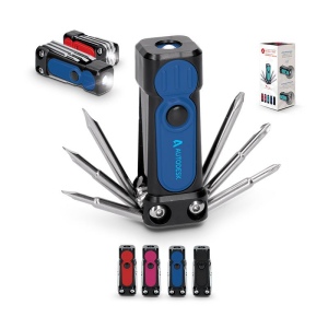 Multifunction tool - 6 screwdrivers + torch